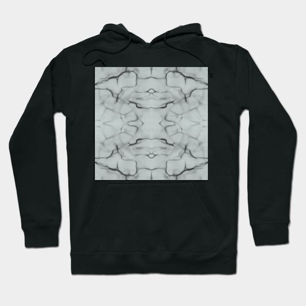 Marble White and Black Hoodie by ArtInPi